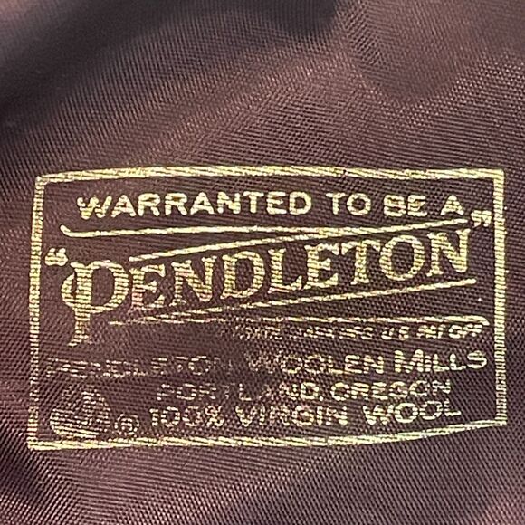 ~ Vintage Pendleton* Sm Wool Driving Cap* Brown Newsboy Plaid Tweed Hat Vtg GUC* - Picture 4 of 13